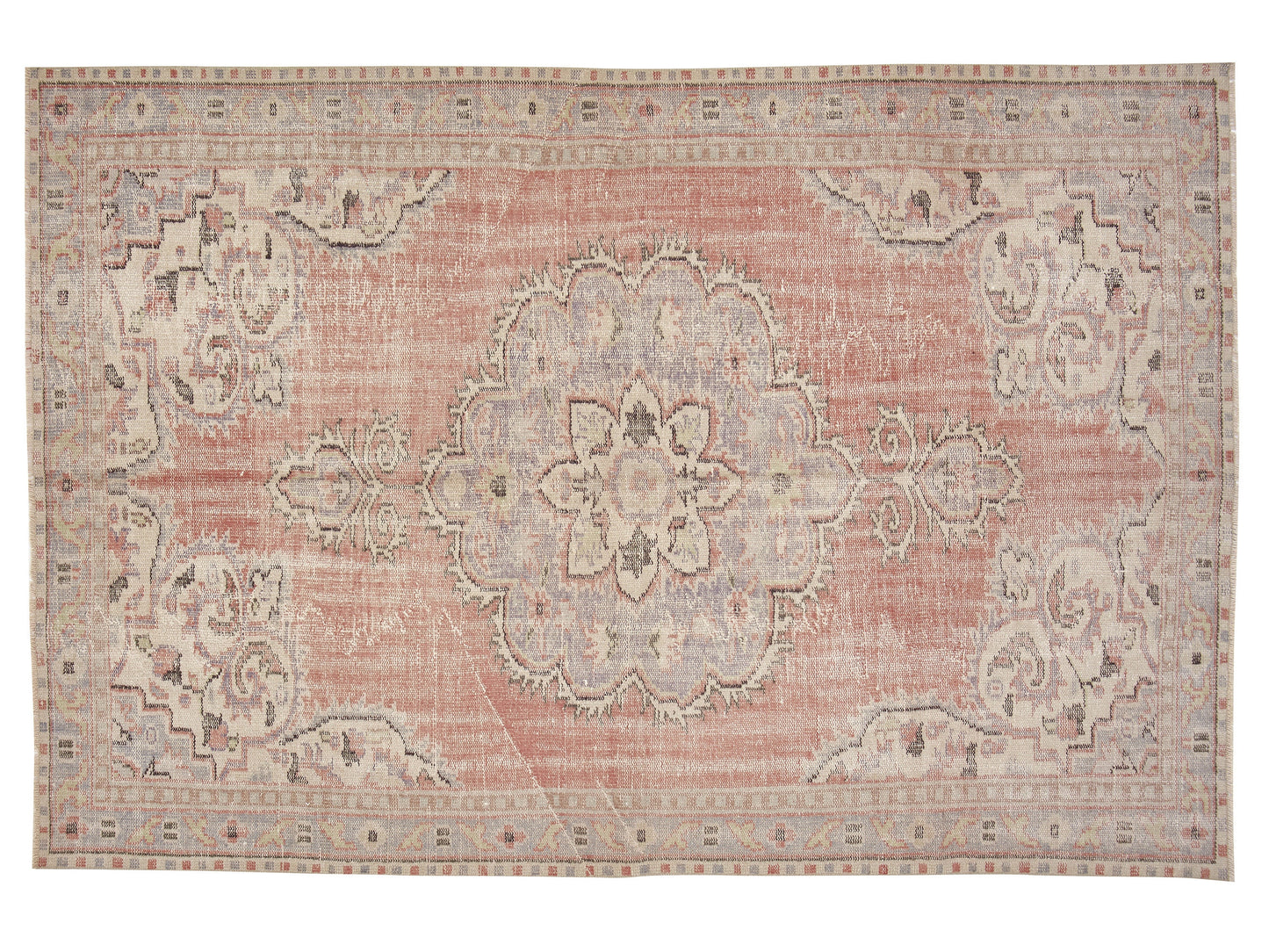 Rug 6x10, Area Rug, Turkish Rug, Vintage Rug, Handmade Rug, Oushak Rug, Neutral Rug, Anatolia Rug, Kid Room Rug, Turkish Carpet, 12095