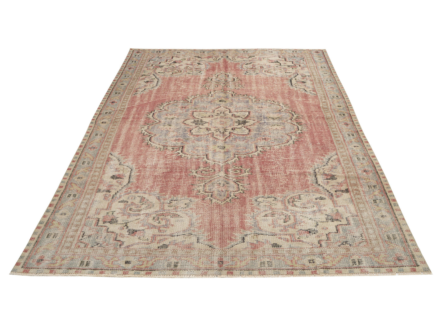 Rug 6x10, Area Rug, Turkish Rug, Vintage Rug, Handmade Rug, Oushak Rug, Neutral Rug, Anatolia Rug, Kid Room Rug, Turkish Carpet, 12095