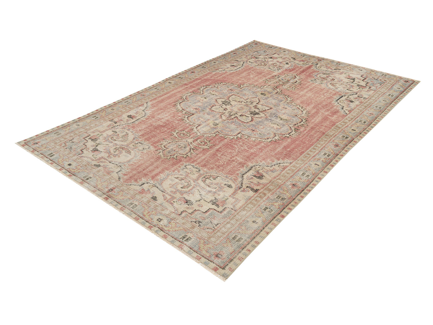 Rug 6x10, Area Rug, Turkish Rug, Vintage Rug, Handmade Rug, Oushak Rug, Neutral Rug, Anatolia Rug, Kid Room Rug, Turkish Carpet, 12095