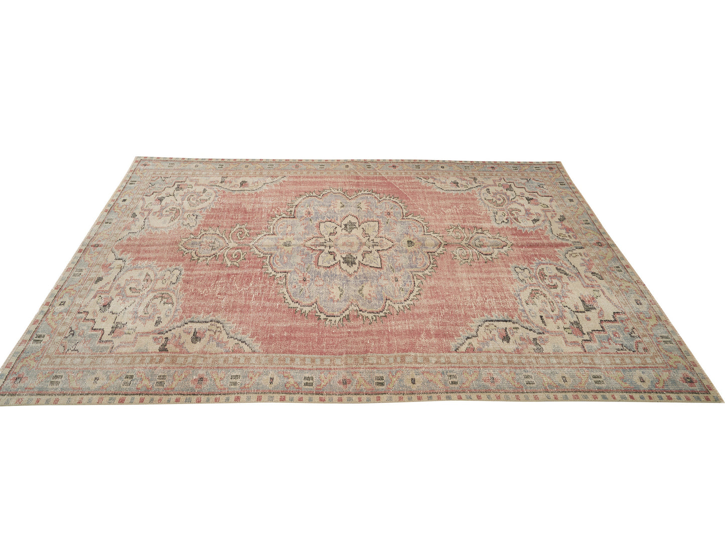 Rug 6x10, Area Rug, Turkish Rug, Vintage Rug, Handmade Rug, Oushak Rug, Neutral Rug, Anatolia Rug, Kid Room Rug, Turkish Carpet, 12095