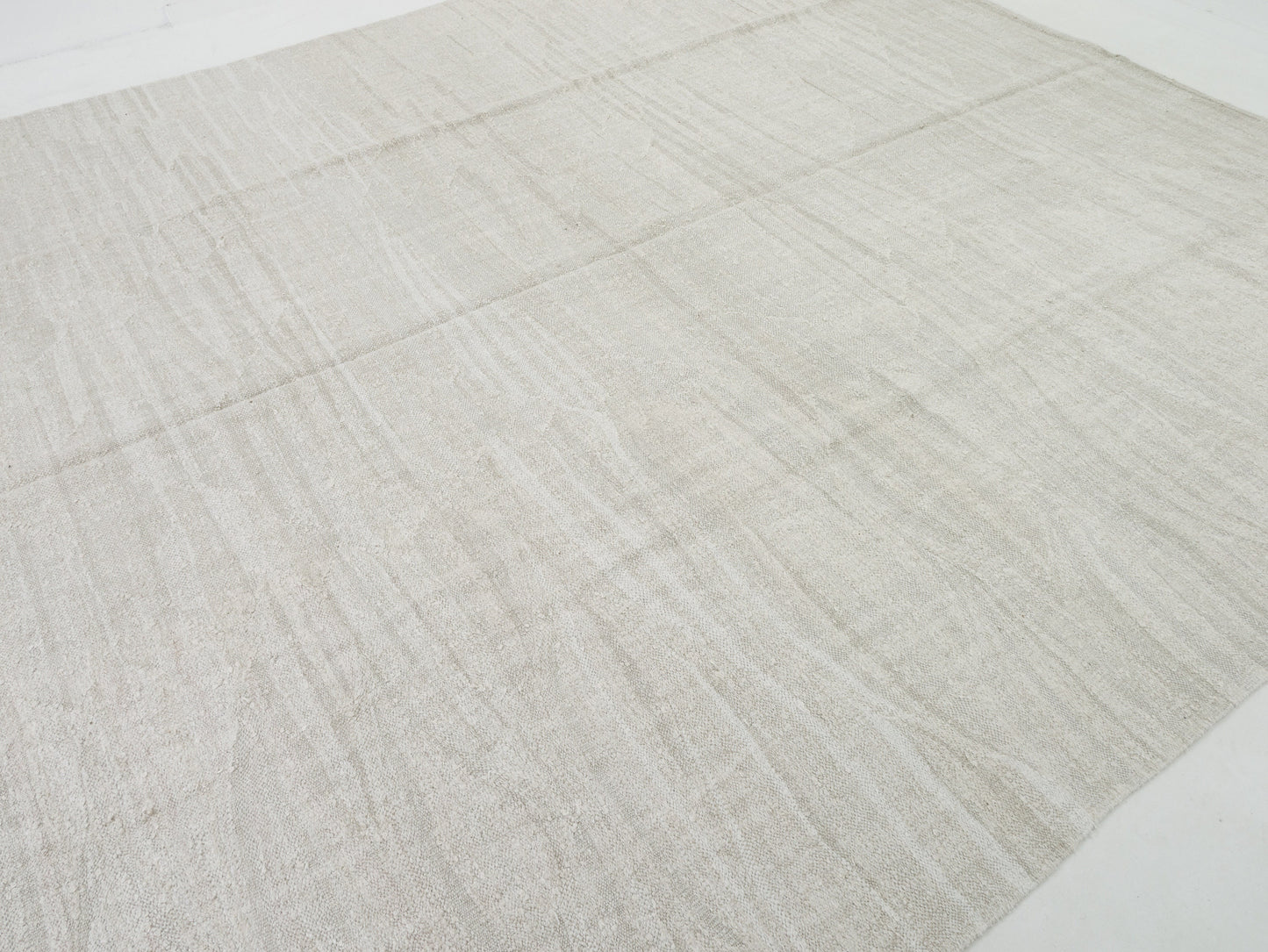 Turkish Handmade Kilim Rug, Vintage Unique Kilim Rug, Neutral Rug, Kilim Rug 10x13, Area Kilim Rug, Oversize Rug, White Hemp Large Rug, 9452
