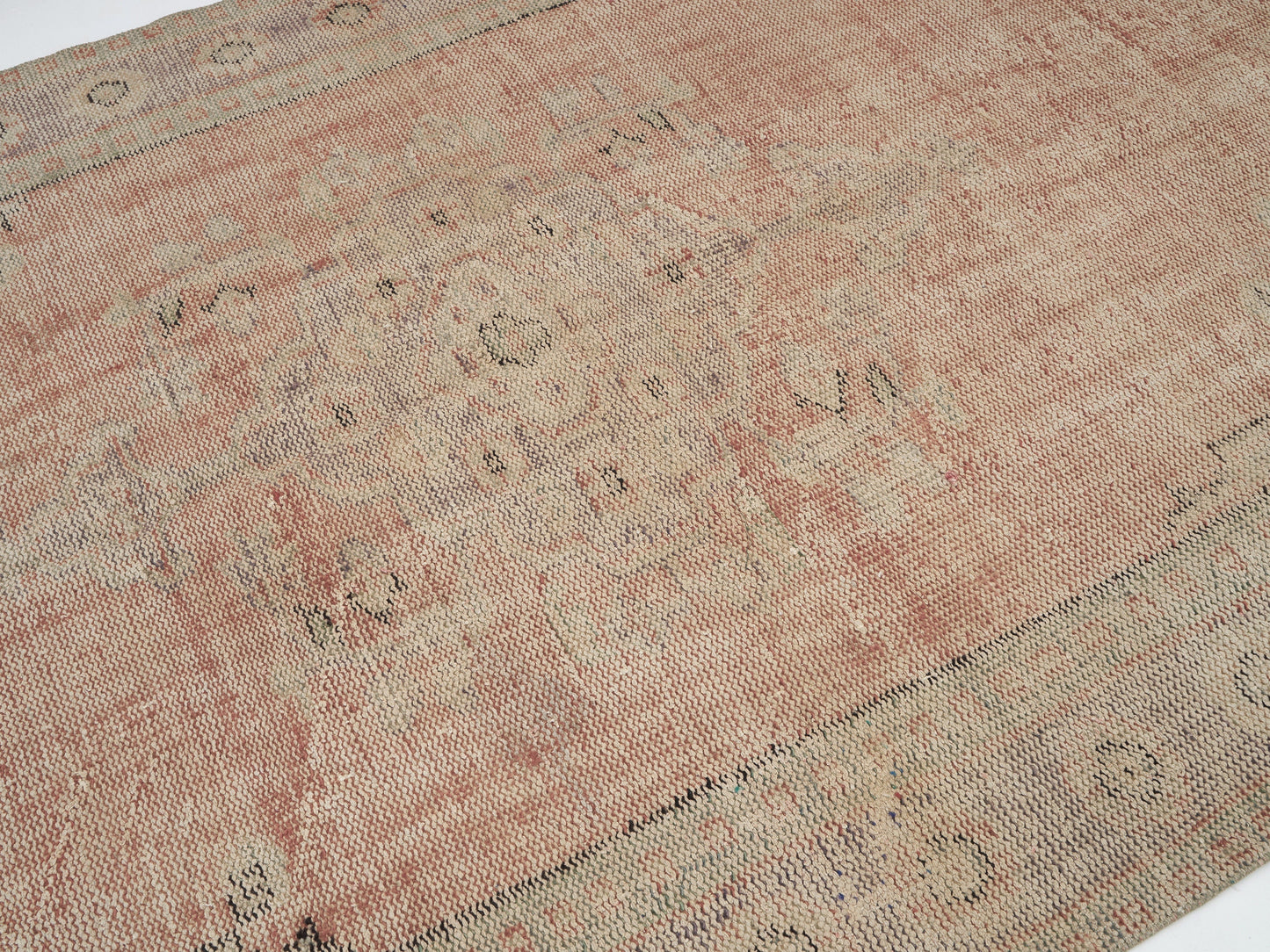 Handmade Vintage Rug, Turkish Oushak Antique Rug, Area Eclectic Rug, Office Rug, Anatolia Rug, Turkey Rug, Vintage Carpet, Rug 6x9, 12148