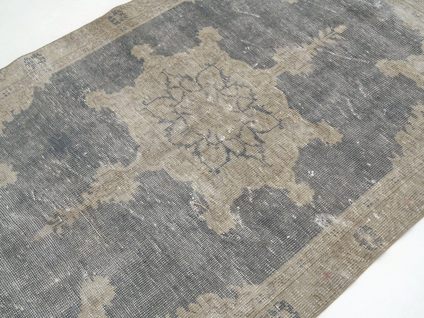 Vintage Handmade Rug, Turkish Oushak Rug, Area Rustic Rug, Rug 4x6, Primitive Rug, Living Room Rug, Turkish Carpet, Turkey Rug, 12088