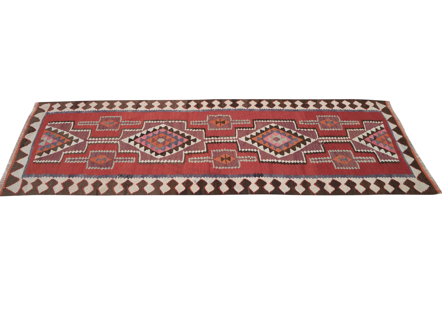 Kilim Runner Rug, Turkish Runner, Vintage Runner, Handmade Runner Rug, Oushak Runner, Rug Runner 3x9, Anatolia Rug, Hallway Runner, 11349