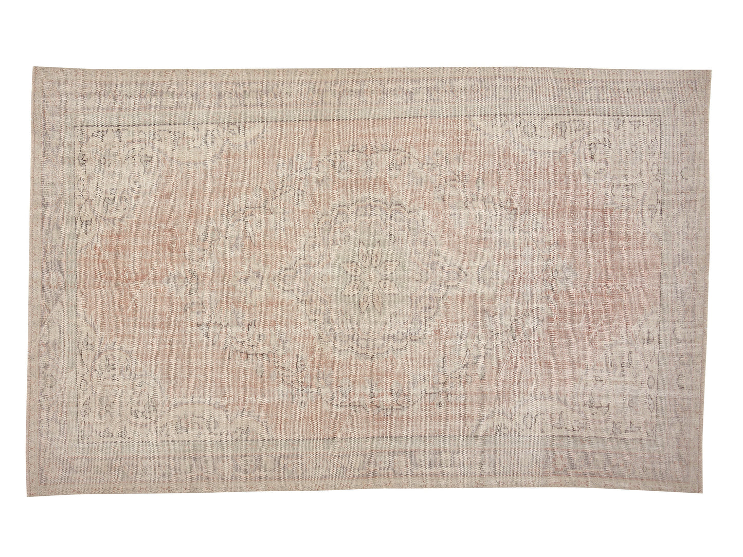 Area Oushak Rug, Turkish Handmade Rug, Vintage Antique Rug, Neutral Faded Rug, Living Room Rug, Carpet Rug, Bohemian Rug, Rug 6x9, 12122