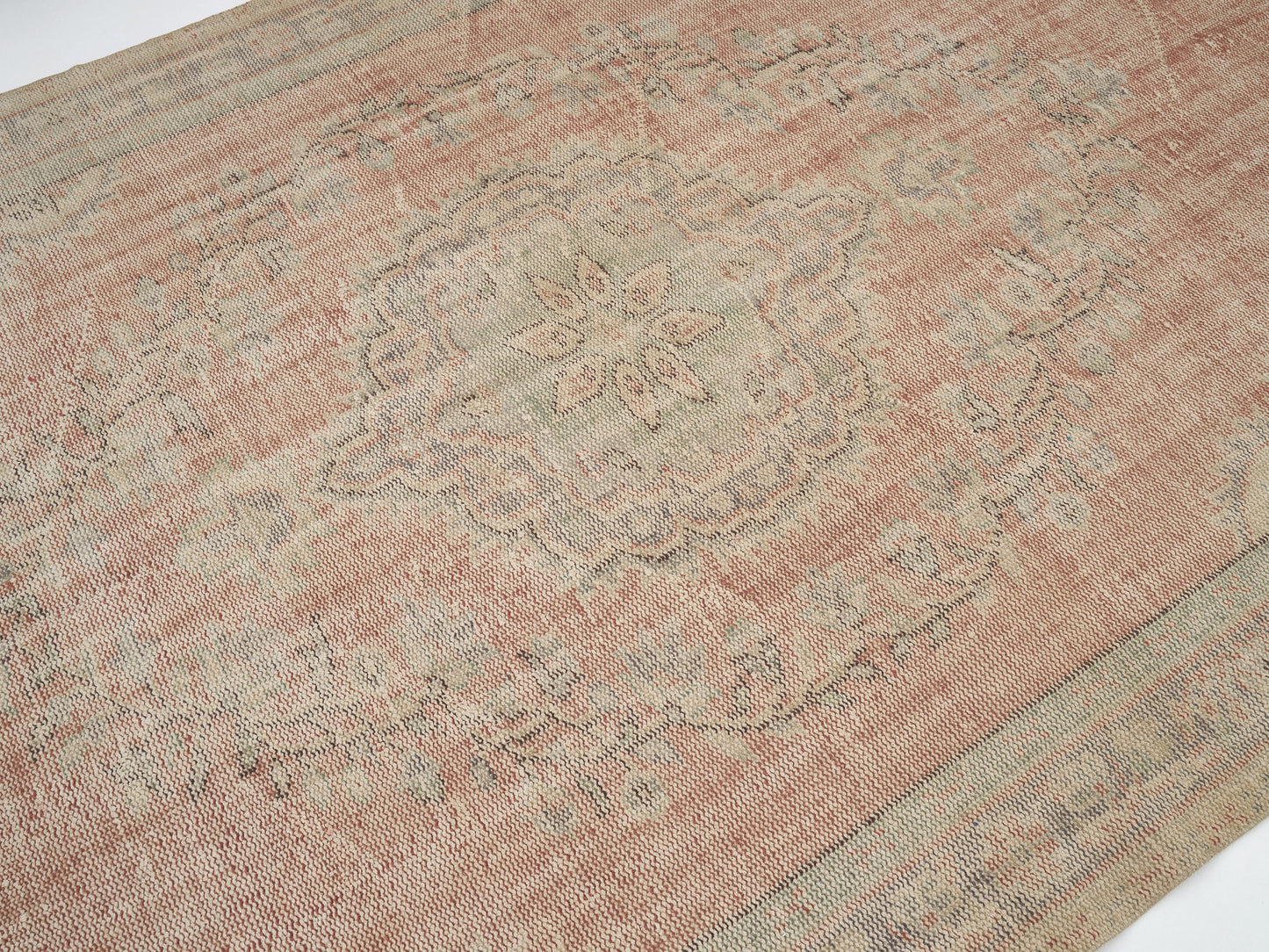 Area Oushak Rug, Turkish Handmade Rug, Vintage Antique Rug, Neutral Faded Rug, Living Room Rug, Carpet Rug, Bohemian Rug, Rug 6x9, 12122