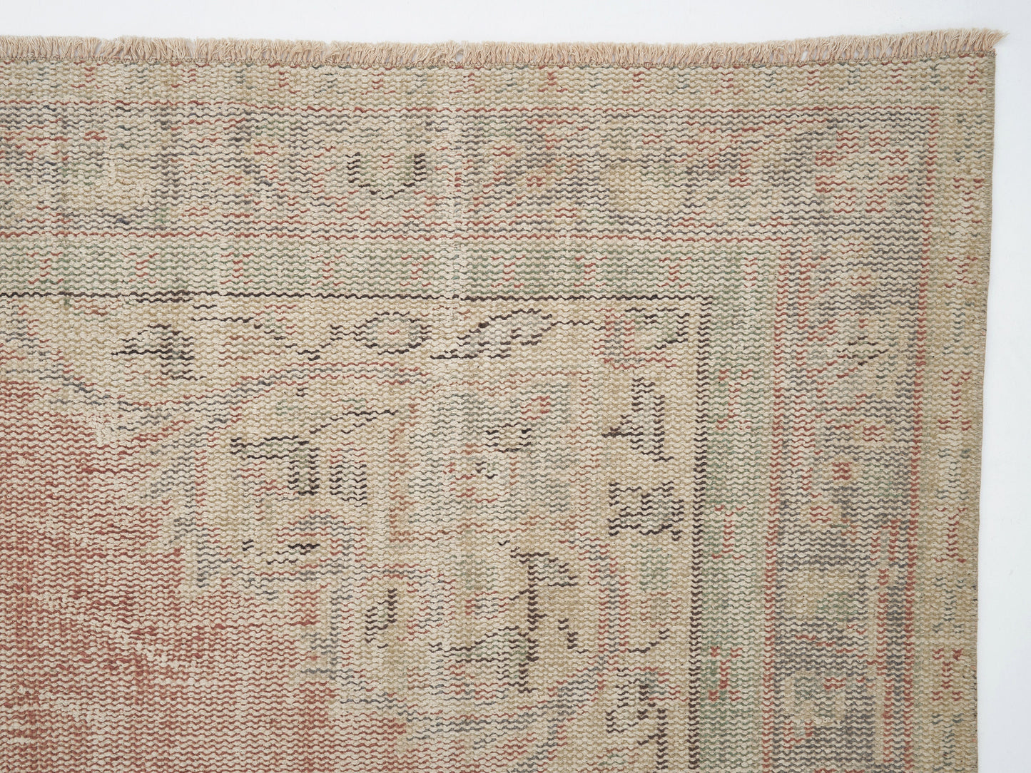 Area Oushak Rug, Turkish Handmade Rug, Vintage Antique Rug, Neutral Faded Rug, Living Room Rug, Carpet Rug, Bohemian Rug, Rug 6x9, 12122