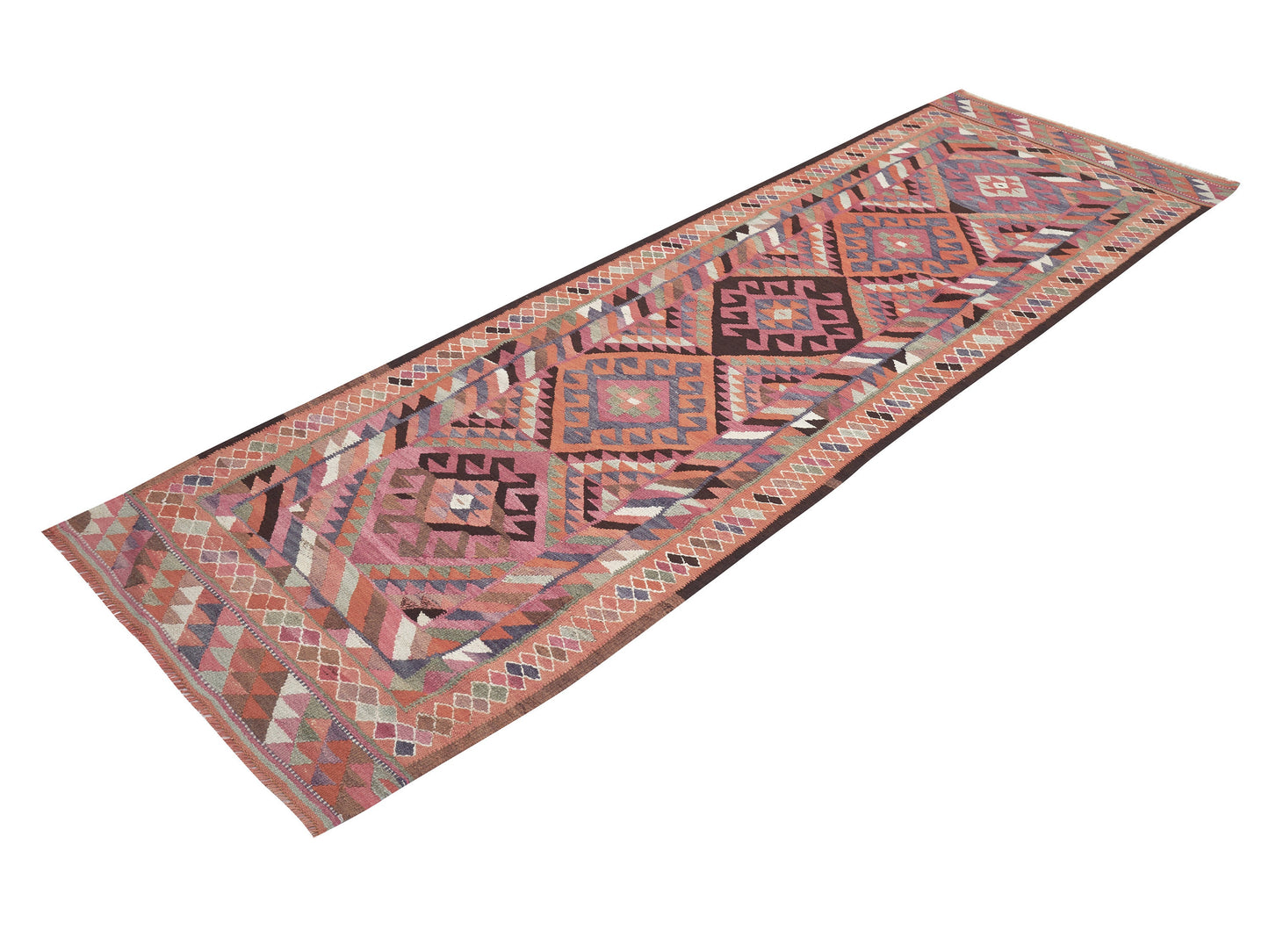 Runner Rug 3x10, Oushak Vintage Runner Rug, Turkish Runner, Handmade Antique Runner Rug, Kitchen Runner, Anatolia Rug, Bohemian Rug, 11268