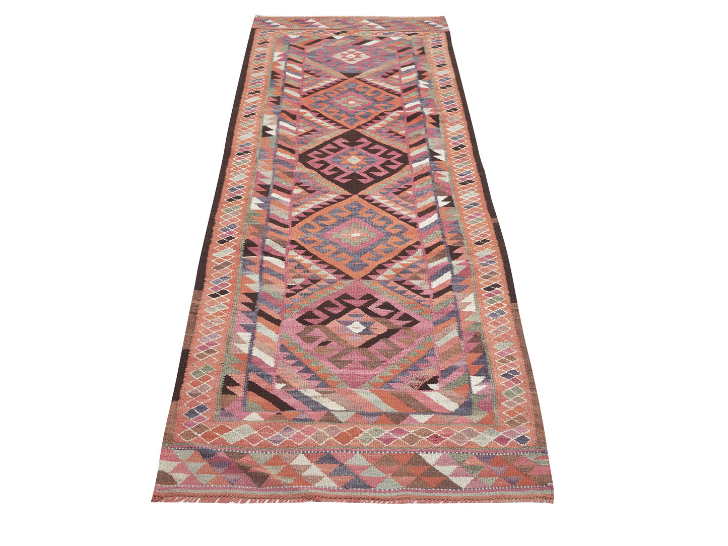 Runner Rug 3x10, Oushak Vintage Runner Rug, Turkish Runner, Handmade Antique Runner Rug, Kitchen Runner, Anatolia Rug, Bohemian Rug, 11268