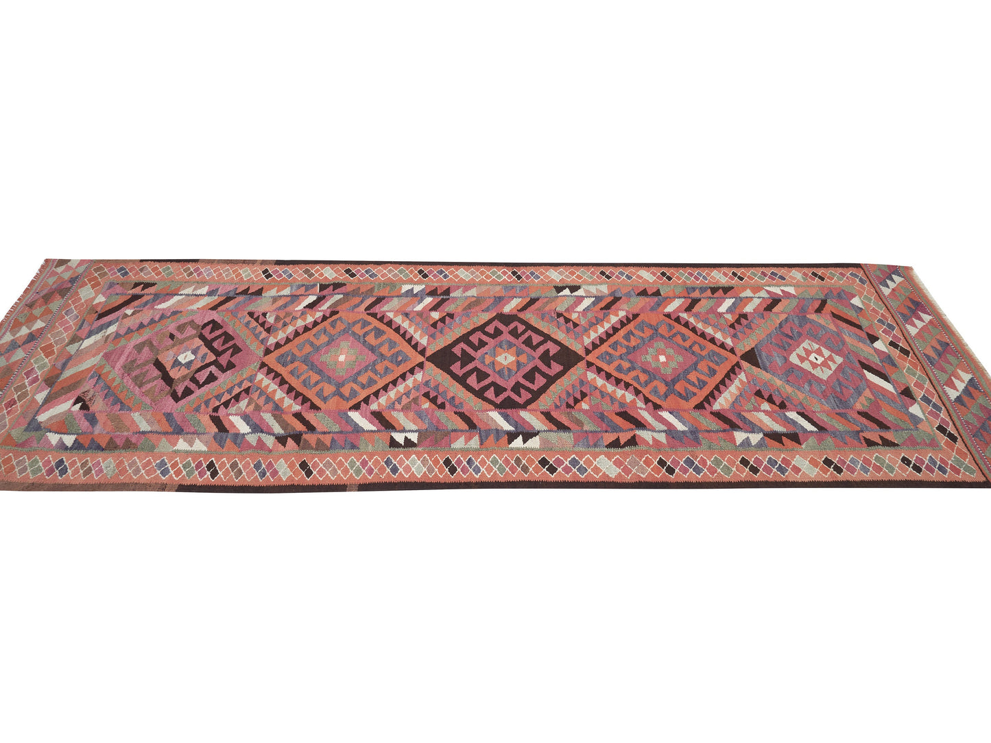 Runner Rug 3x10, Oushak Vintage Runner Rug, Turkish Runner, Handmade Antique Runner Rug, Kitchen Runner, Anatolia Rug, Bohemian Rug, 11268