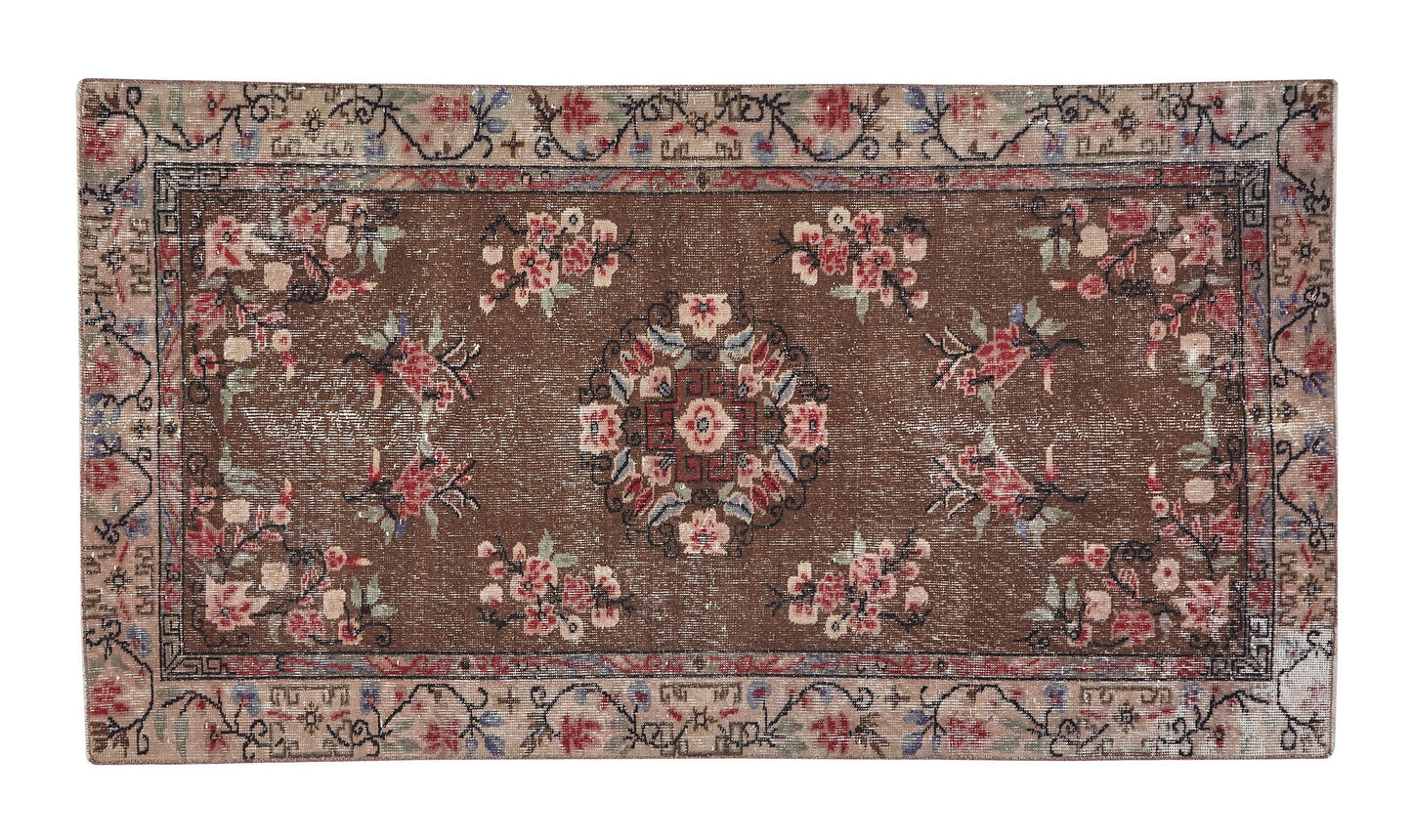 Vintage Handmade Rug, Turkish Oushak Eclectic Rug, Area Bohemian Rug, Bedroom Rug, Carpet Rug, Turkish Carpet, Rug 4x7, Turkey Rug, 12232