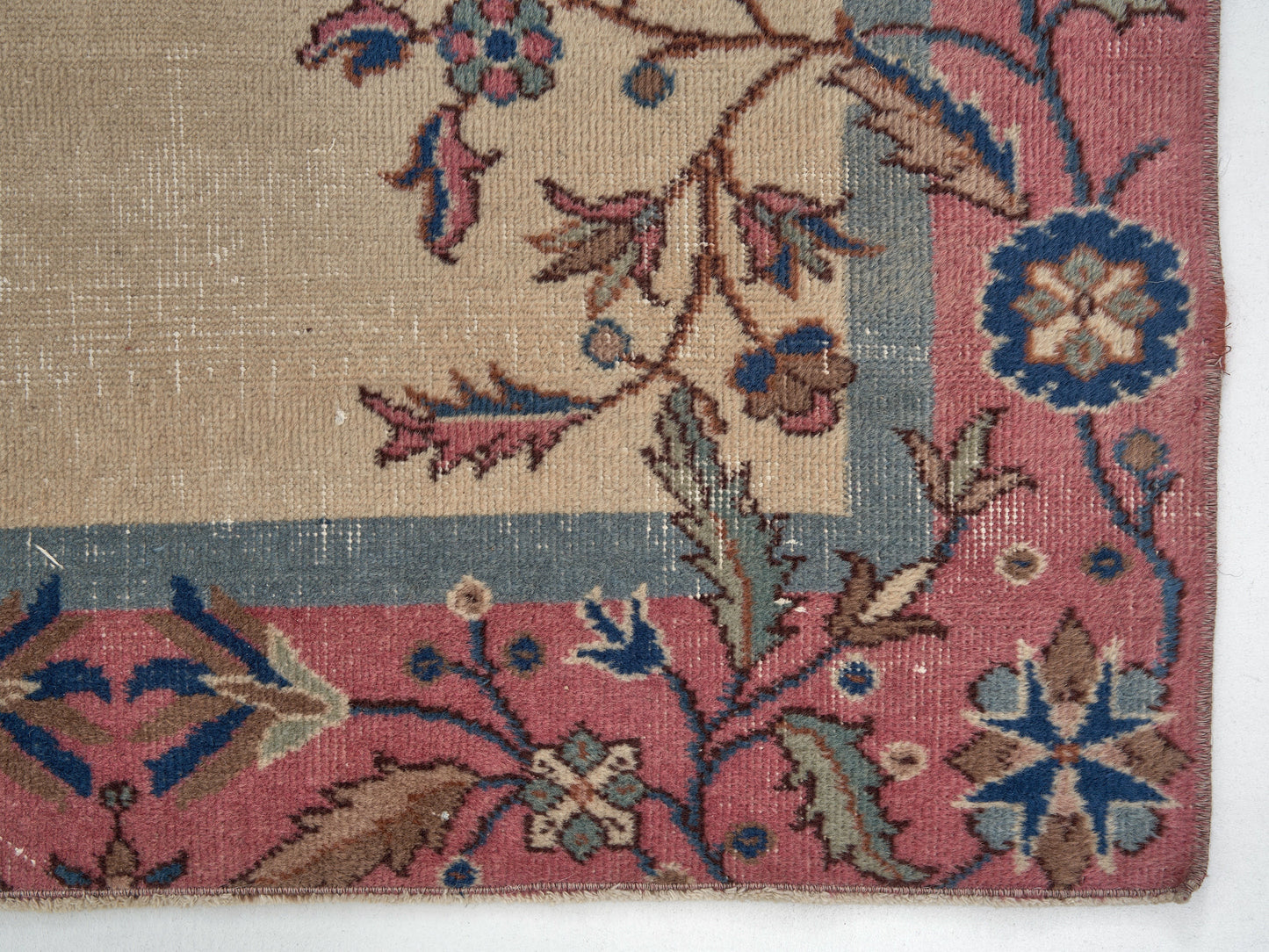 Turkish Vintage Handmade Rug, Oushak Area Faded Rug, Anatolia Antique Rug, Bohemian Rug, Turkey Rug, Vintage Carpet, Rug 4x6, 12233