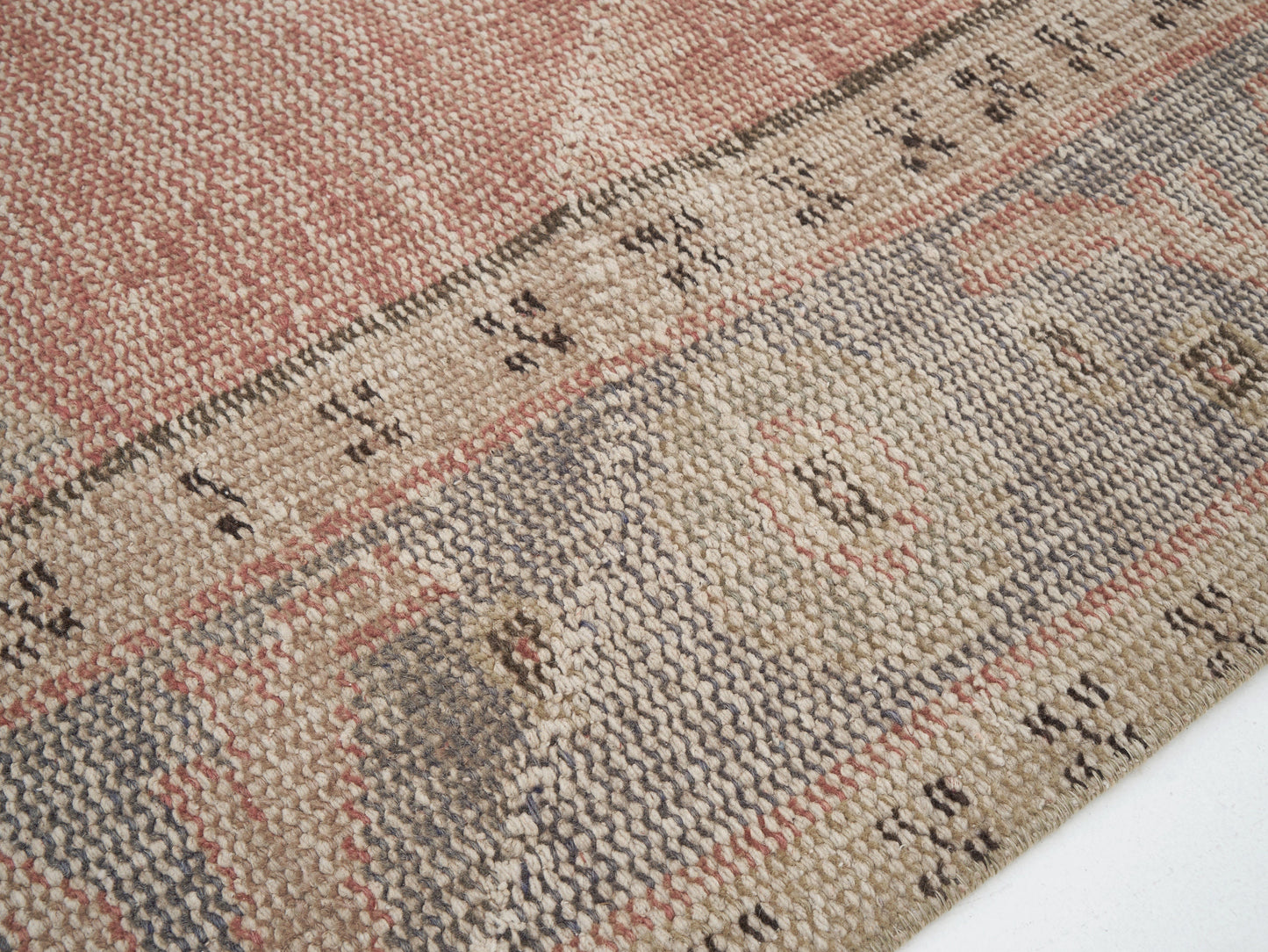 Oushak Vintage Rug, Turkish Handmade Rug, Area Antique Rug, Scandinavian Rug, Kid Room Rug, Neutral Rug, Turkish Carpet, Rug 6x9, 12120