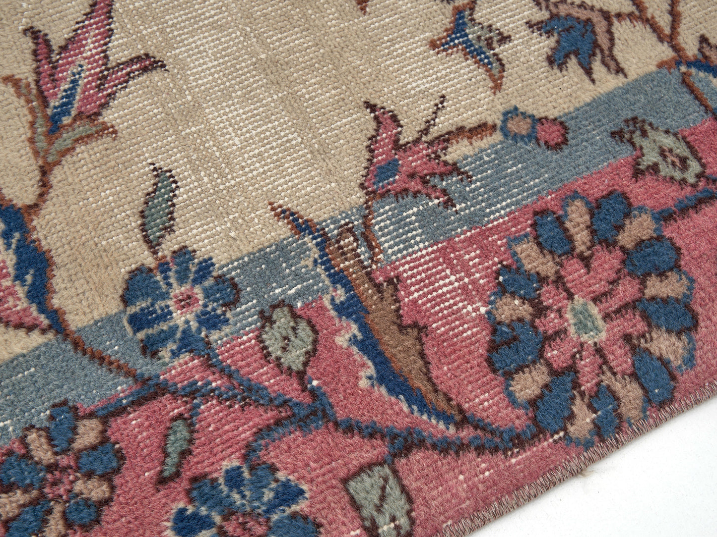 Turkish Vintage Handmade Rug, Oushak Area Faded Rug, Anatolia Antique Rug, Bohemian Rug, Turkey Rug, Vintage Carpet, Rug 4x6, 12233