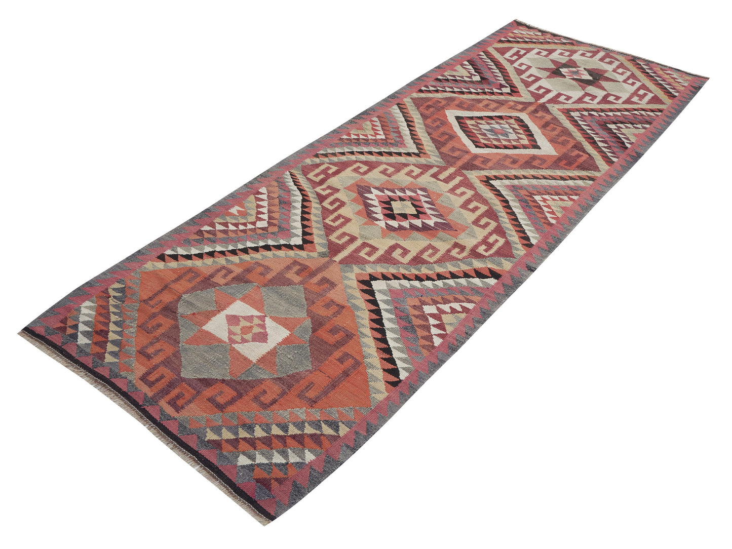 Oushak Runner, Vintage Runner, Turkish Runner, Rug Runner, Hallway Runner, Anatolia Rug, Kilim Runner Rug, Runner Rug 4x10, 11385