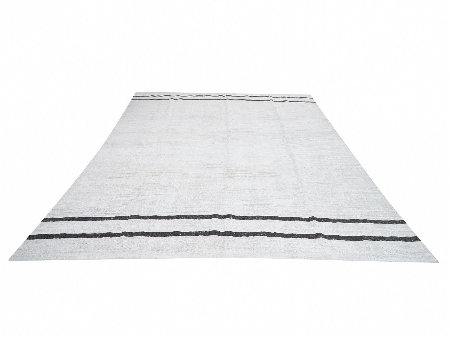 Vintage Kilim, Handmade Kilim Rug, Turkish Kilim, Area Striped Kilim Rug, Kilim Rug 9x12, White Hemp Rug, Large Rug, Oversize Rug,, 12544