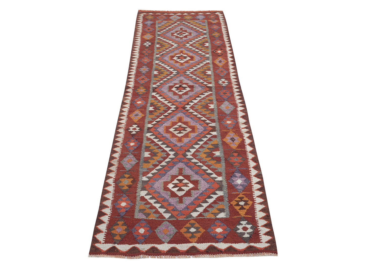 Vintage Handmade Runner Rug, Turkish Antique Runner Rug, Oushak Eclectic Runner Rug, Anatolia Rug, Bohemian Rug, Rug Runner 3x10, 11348