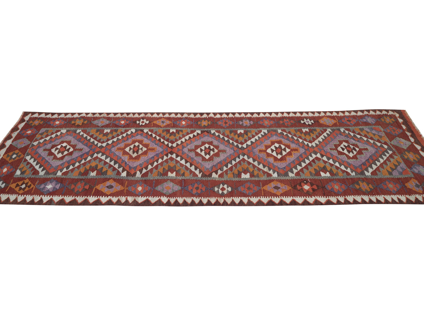 Vintage Handmade Runner Rug, Turkish Antique Runner Rug, Oushak Eclectic Runner Rug, Anatolia Rug, Bohemian Rug, Rug Runner 3x10, 11348