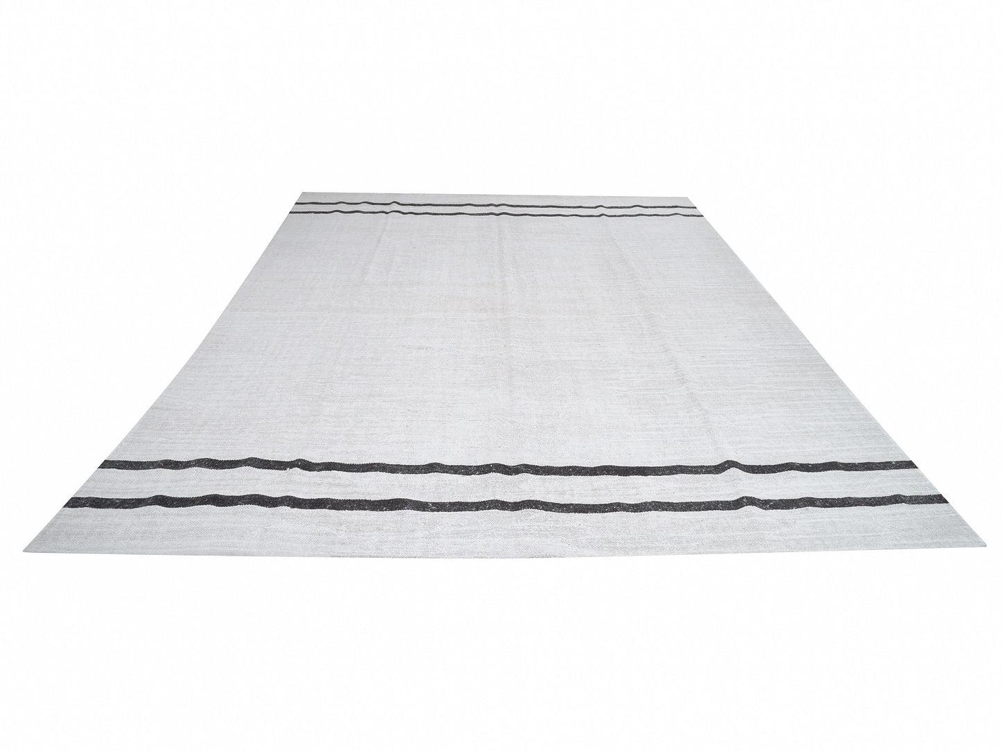 Handmade Kilim Rug, Turkish Kilim, Vintage Kilim, Area Black Striped Kilim Rug, Large White Hemp Rug, Oversize Rug, Kilim Rug 9x12, 12541