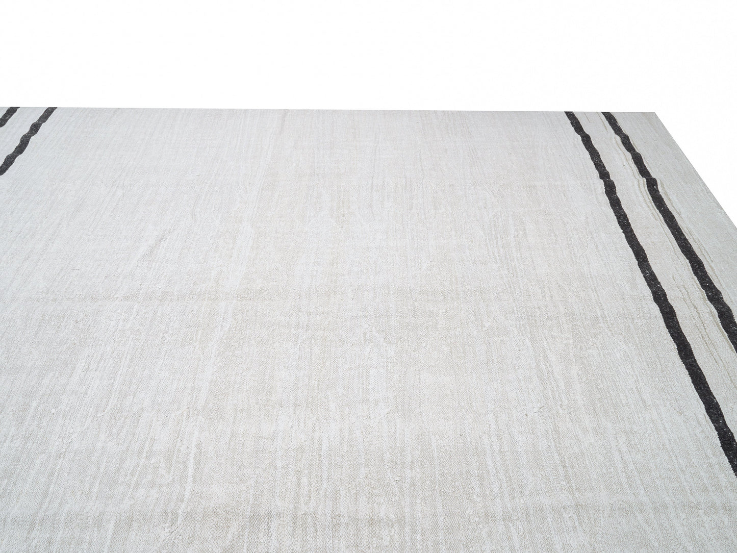 Handmade Kilim Rug, Turkish Kilim, Vintage Kilim, Area Black Striped Kilim Rug, Large White Hemp Rug, Oversize Rug, Kilim Rug 9x12, 12541