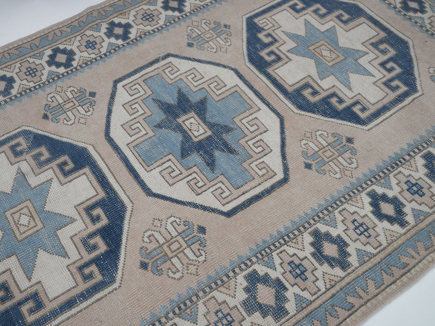 Oushak Vintage Rug, Turkish Handmade Rug, Area Eclectic Rug, Office Rug, Carpet Rug, Turkish Carpet, Turkey Rug, Rug 5x7, 12434