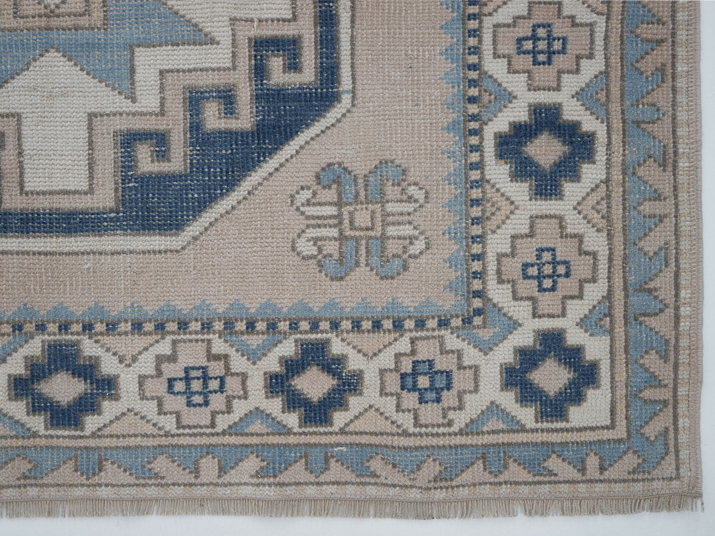 Oushak Vintage Rug, Turkish Handmade Rug, Area Eclectic Rug, Office Rug, Carpet Rug, Turkish Carpet, Turkey Rug, Rug 5x7, 12434