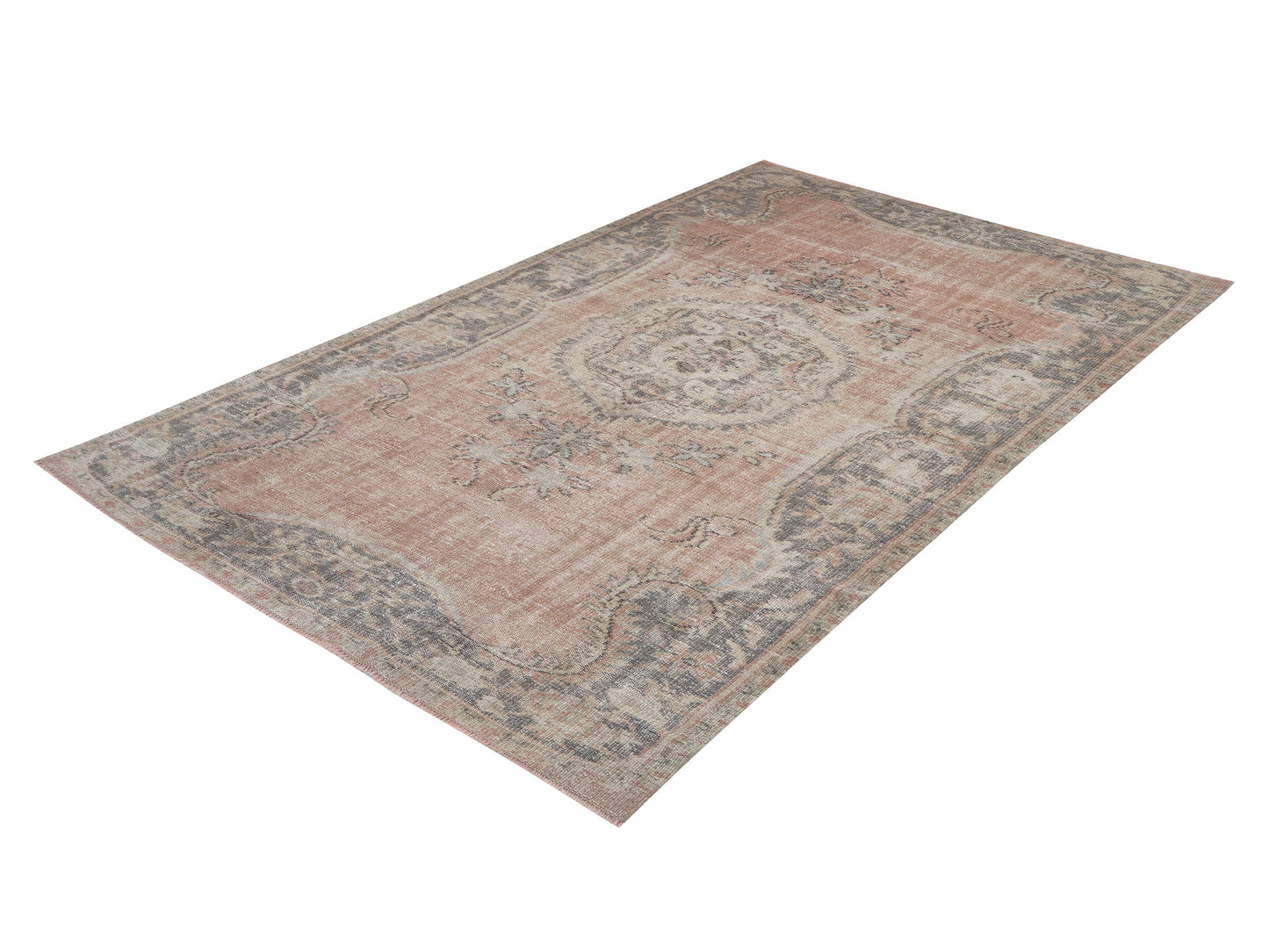 Handmade Area Rug, Vintage Oushak Rug, Turkish Antique Rug, Anatolia Rug, Living Room Rug, Neutral Faded Rug, Turkey Rug, Rug 6x9, 12147