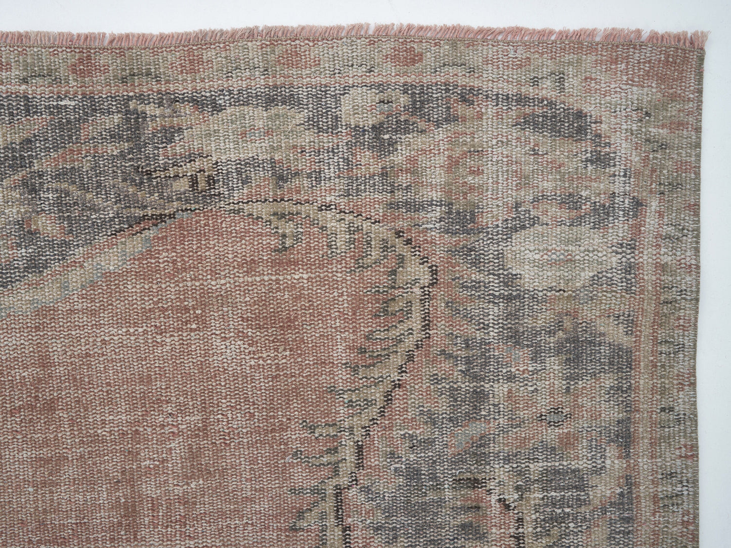 Handmade Area Rug, Vintage Oushak Rug, Turkish Antique Rug, Anatolia Rug, Living Room Rug, Neutral Faded Rug, Turkey Rug, Rug 6x9, 12147