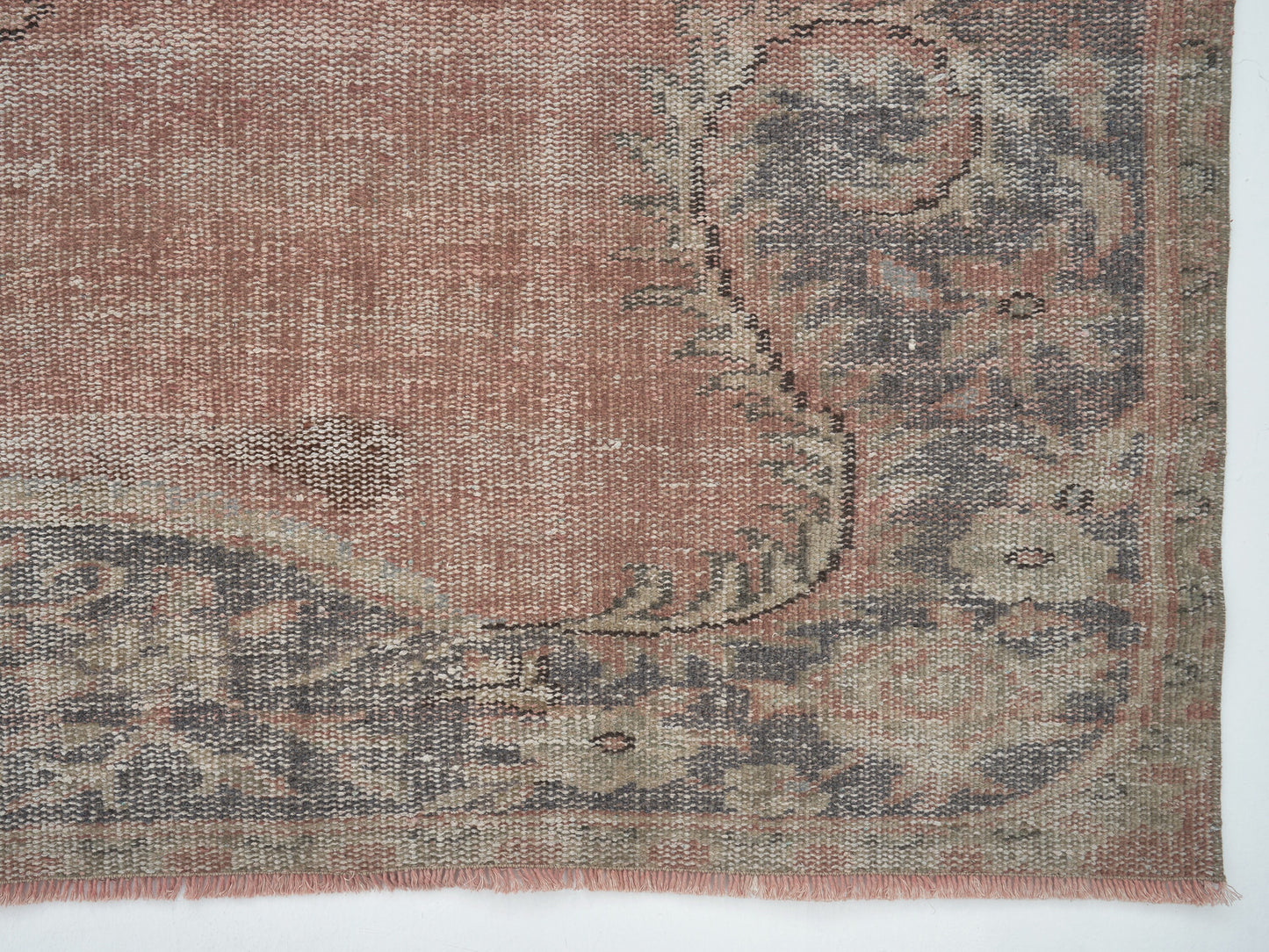 Handmade Area Rug, Vintage Oushak Rug, Turkish Antique Rug, Anatolia Rug, Living Room Rug, Neutral Faded Rug, Turkey Rug, Rug 6x9, 12147