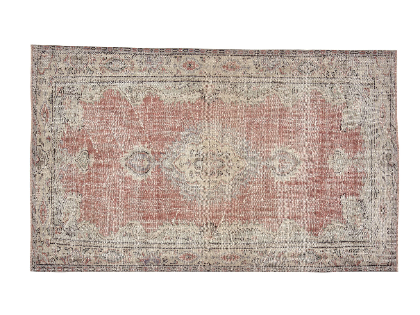 Vintage Handmade Rug, Turkish Oushak Rug, Area Eclectic Rug, Kid Room Rug, Anatolia Rug, Bohemian Rug, Vintage Carpet, Rug 5x8, 12153