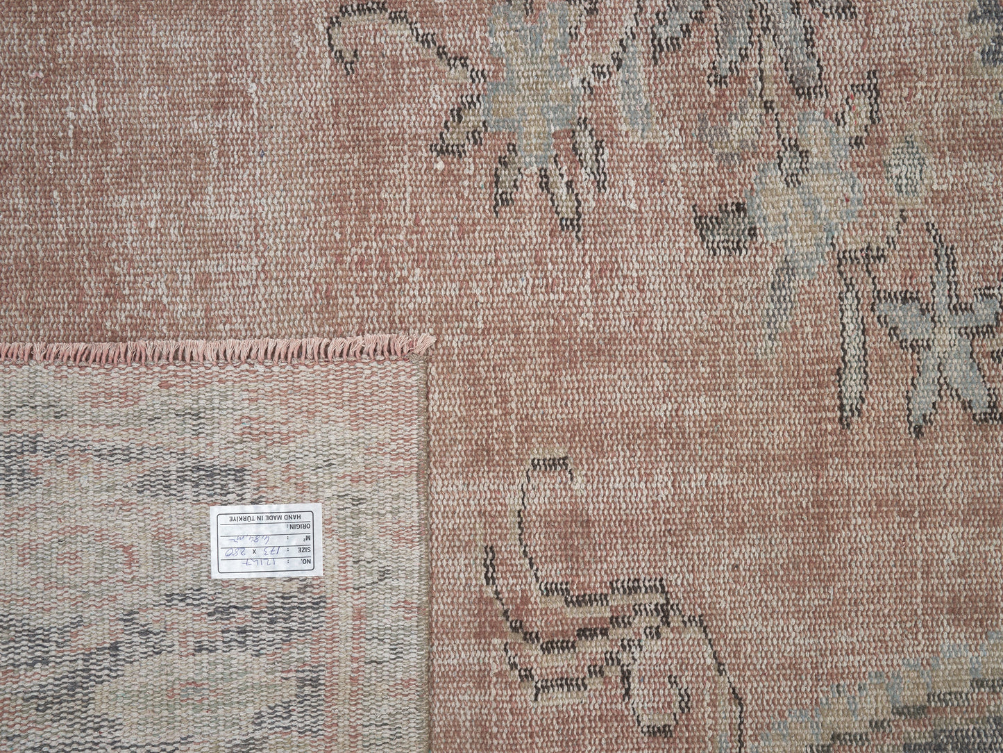 Handmade Area Rug, Vintage Oushak Rug, Turkish Antique Rug, Anatolia Rug, Living Room Rug, Neutral Faded Rug, Turkey Rug, Rug 6x9, 12147