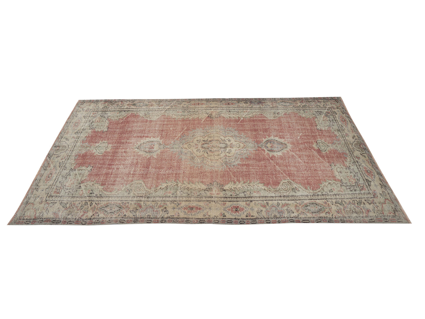 Vintage Handmade Rug, Turkish Oushak Rug, Area Eclectic Rug, Kid Room Rug, Anatolia Rug, Bohemian Rug, Vintage Carpet, Rug 5x8, 12153