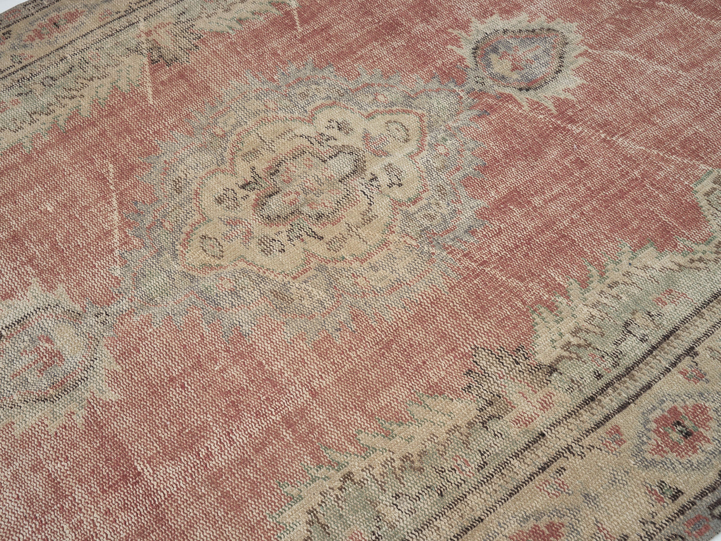 Vintage Handmade Rug, Turkish Oushak Rug, Area Eclectic Rug, Kid Room Rug, Anatolia Rug, Bohemian Rug, Vintage Carpet, Rug 5x8, 12153