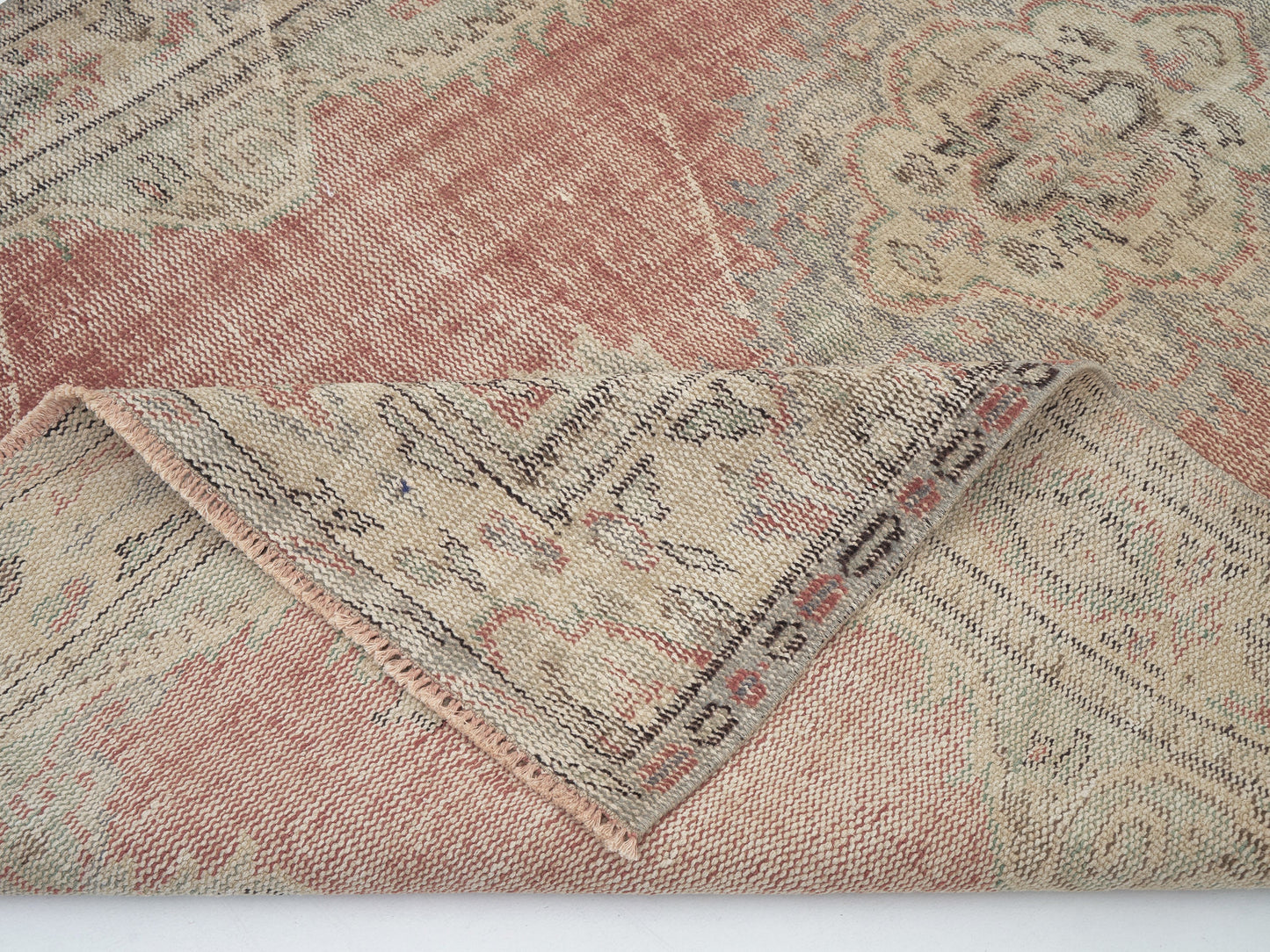 Vintage Handmade Rug, Turkish Oushak Rug, Area Eclectic Rug, Kid Room Rug, Anatolia Rug, Bohemian Rug, Vintage Carpet, Rug 5x8, 12153