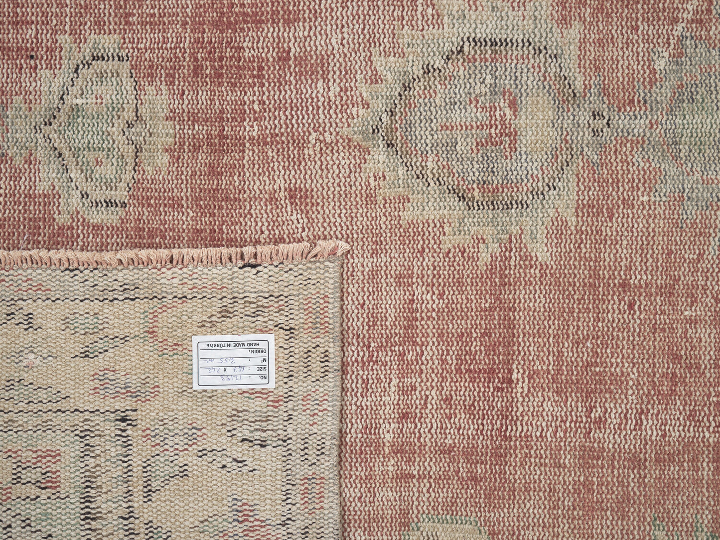 Vintage Handmade Rug, Turkish Oushak Rug, Area Eclectic Rug, Kid Room Rug, Anatolia Rug, Bohemian Rug, Vintage Carpet, Rug 5x8, 12153