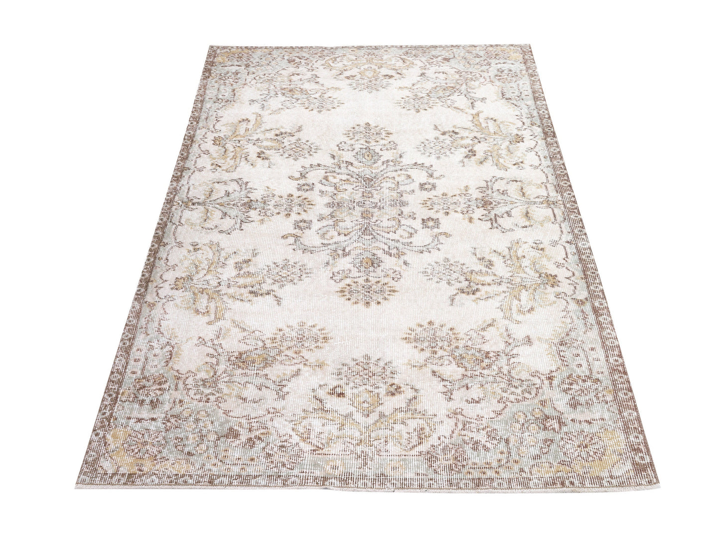 Handmade Rug, Vintage Rug, Turkish Rug, Oushak Rug, Carpet Rug, Primitive Rug, Rustic Rug, Turkey Rug, Area Rug, Neutral Rug, Rug 4x7, 10346