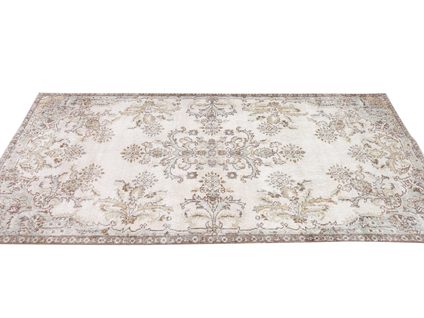 Handmade Rug, Vintage Rug, Turkish Rug, Oushak Rug, Carpet Rug, Primitive Rug, Rustic Rug, Turkey Rug, Area Rug, Neutral Rug, Rug 4x7, 10346