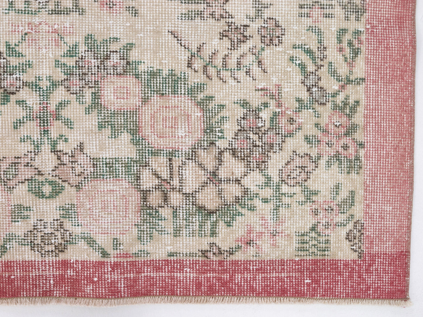 Turkish Rug 4x7, Oushak Area Rug, Vintage Handmade Unique Rug, Carpet Rug, Living Room Rug, Bohemian Rug, Anatolia Eclectic Rug, 10345