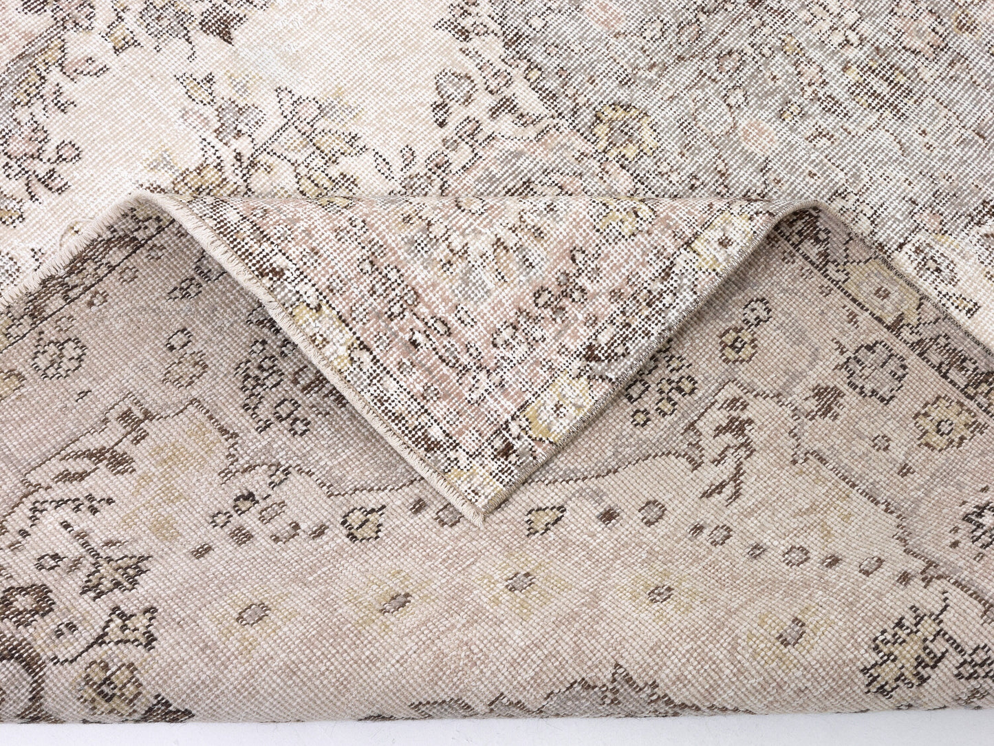 Primitive Rug, Oushak Handmade Rug, Area Faded Rug, Turkish Antique Rustic Rug, Wool Rug, Vintage Muted Rug, Kid Room Rug, Rug 5x9, 10356