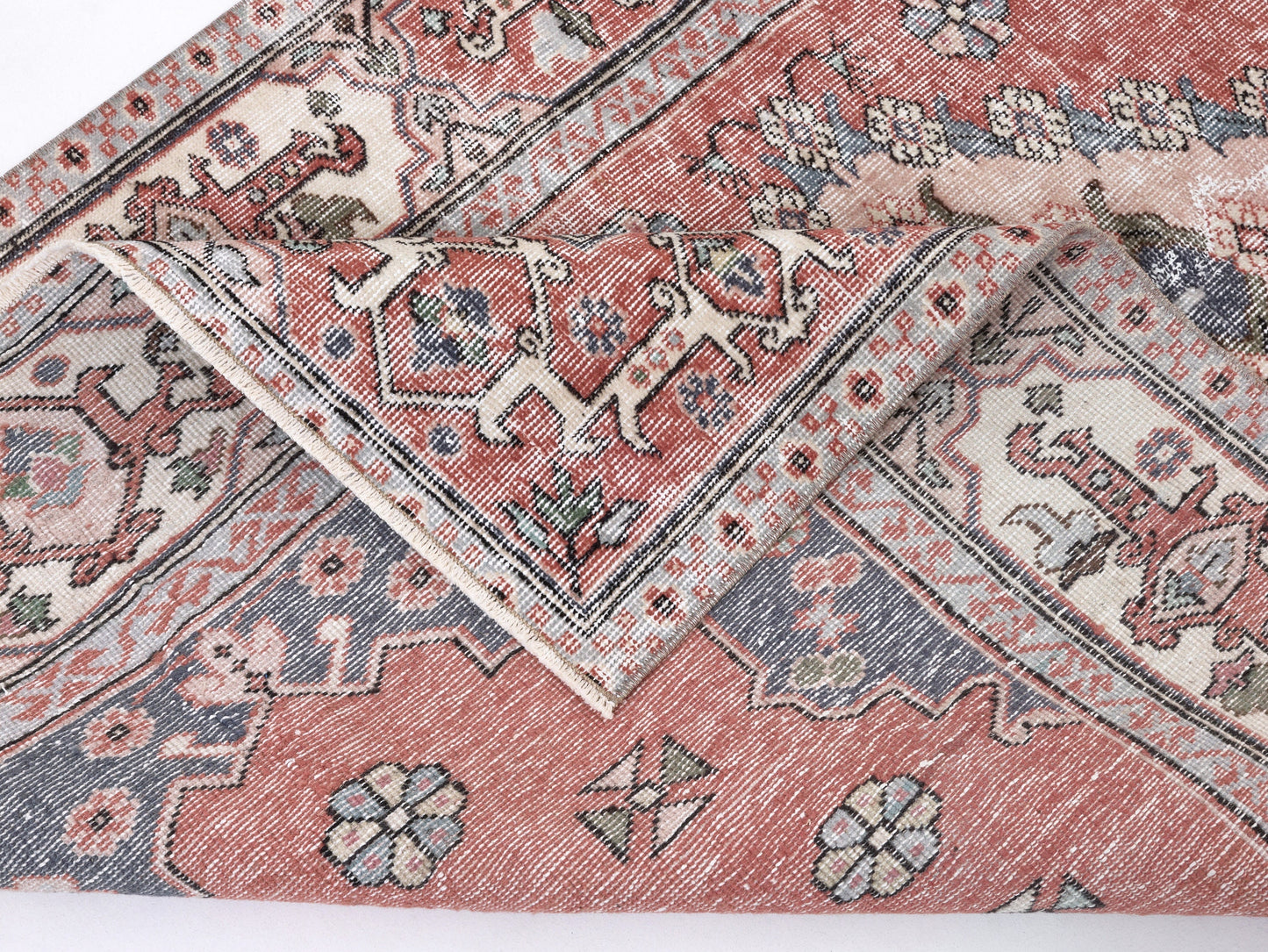 Vintage Handmade Rug, Turkish Rug, Area Rug, Oushak Bohemian Unique Rug, Anatolia Eclectic Rug, Rug 4x7, Office Rug, Carpet Rug, 10353