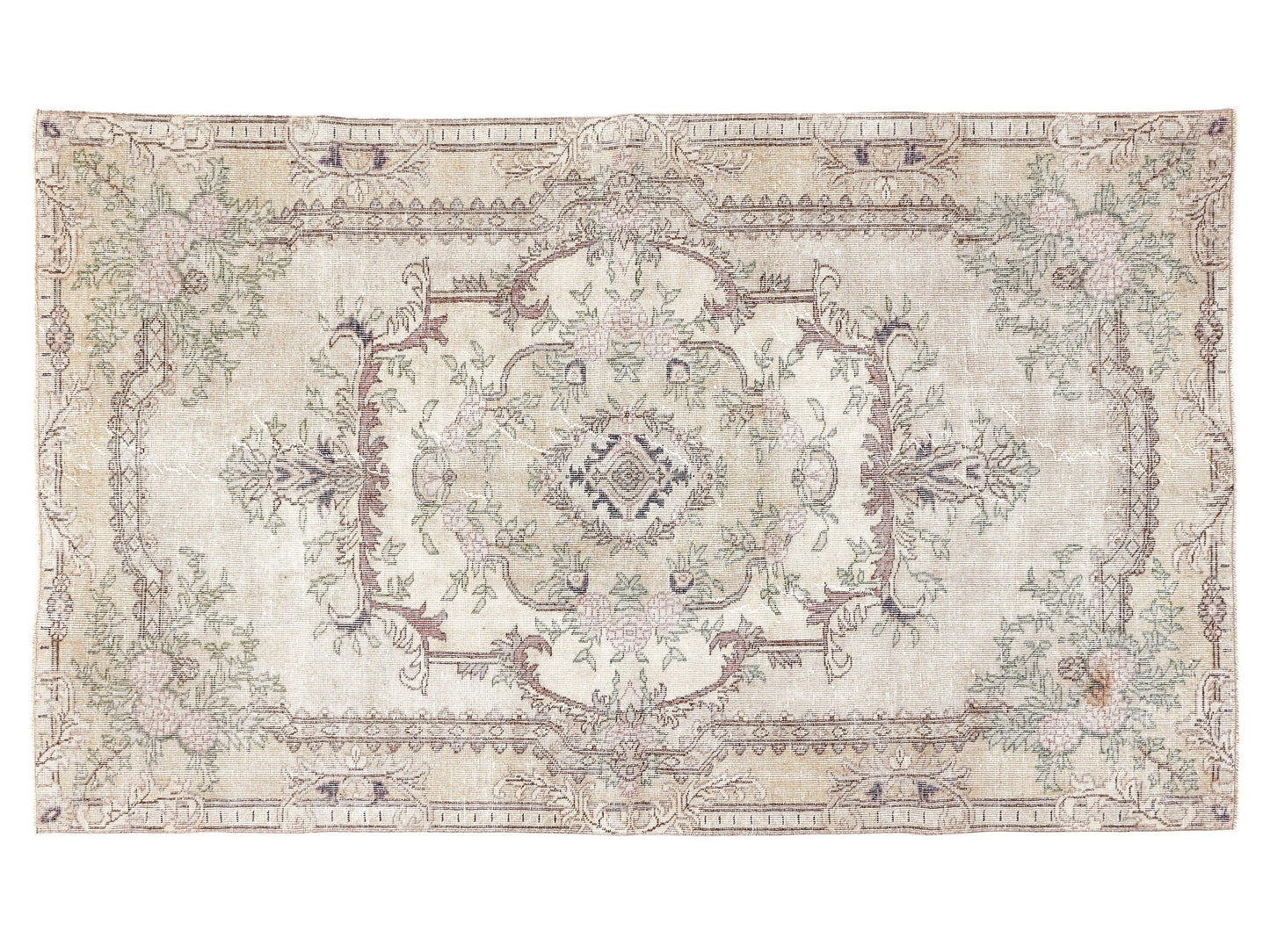 Vintage Rug, Oushak Rug 5x8, Turkish Handmade Unique Rug, Primitive Rustic Rug, Area Antique Old Rug, Living Room Rug, Carpet Rug, 10363