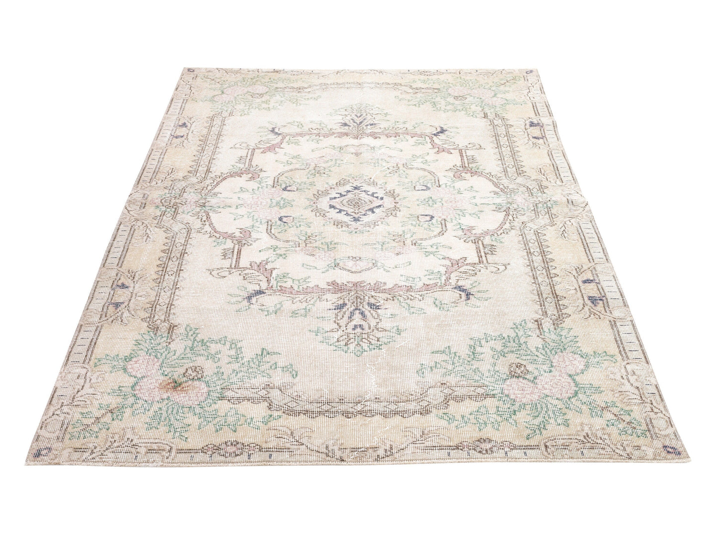 Vintage Rug, Oushak Rug 5x8, Turkish Handmade Unique Rug, Primitive Rustic Rug, Area Antique Old Rug, Living Room Rug, Carpet Rug, 10363