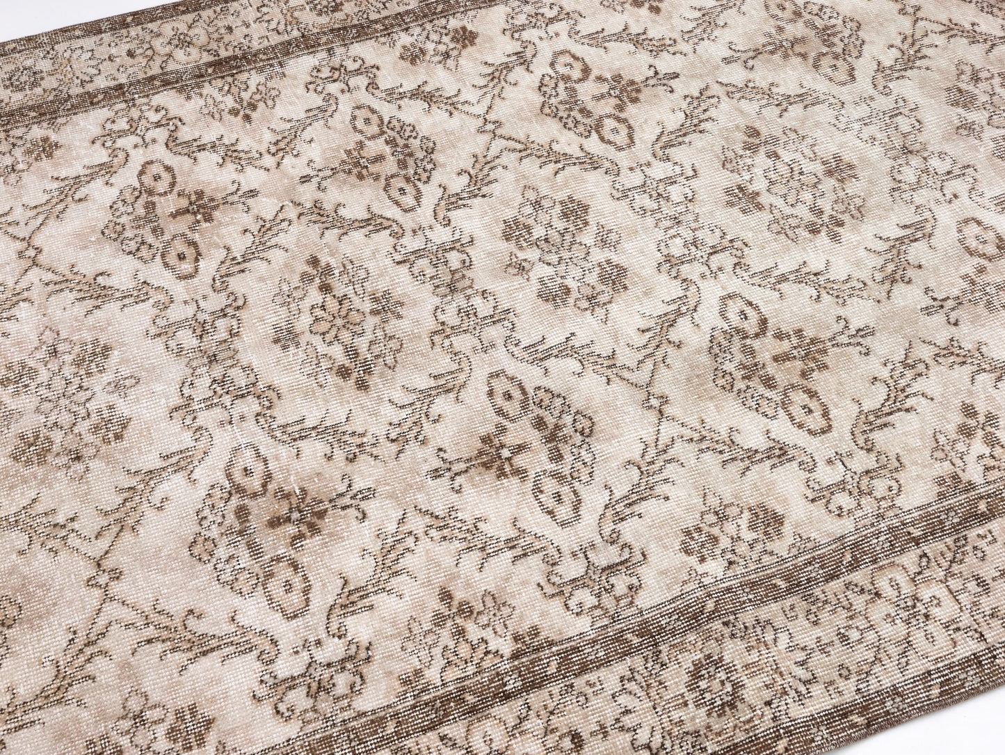 Oushak Area Rug, Handmade Unique Rug, Turkish Vintage Rug, Bohemian Antique Rug, Neutral Floor Eclectic Rug, Turkey Rug, Rug 5x8, 10367