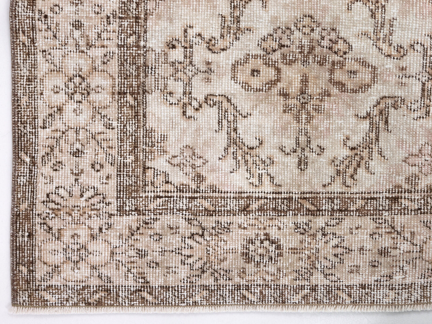 Oushak Area Rug, Handmade Unique Rug, Turkish Vintage Rug, Bohemian Antique Rug, Neutral Floor Eclectic Rug, Turkey Rug, Rug 5x8, 10367