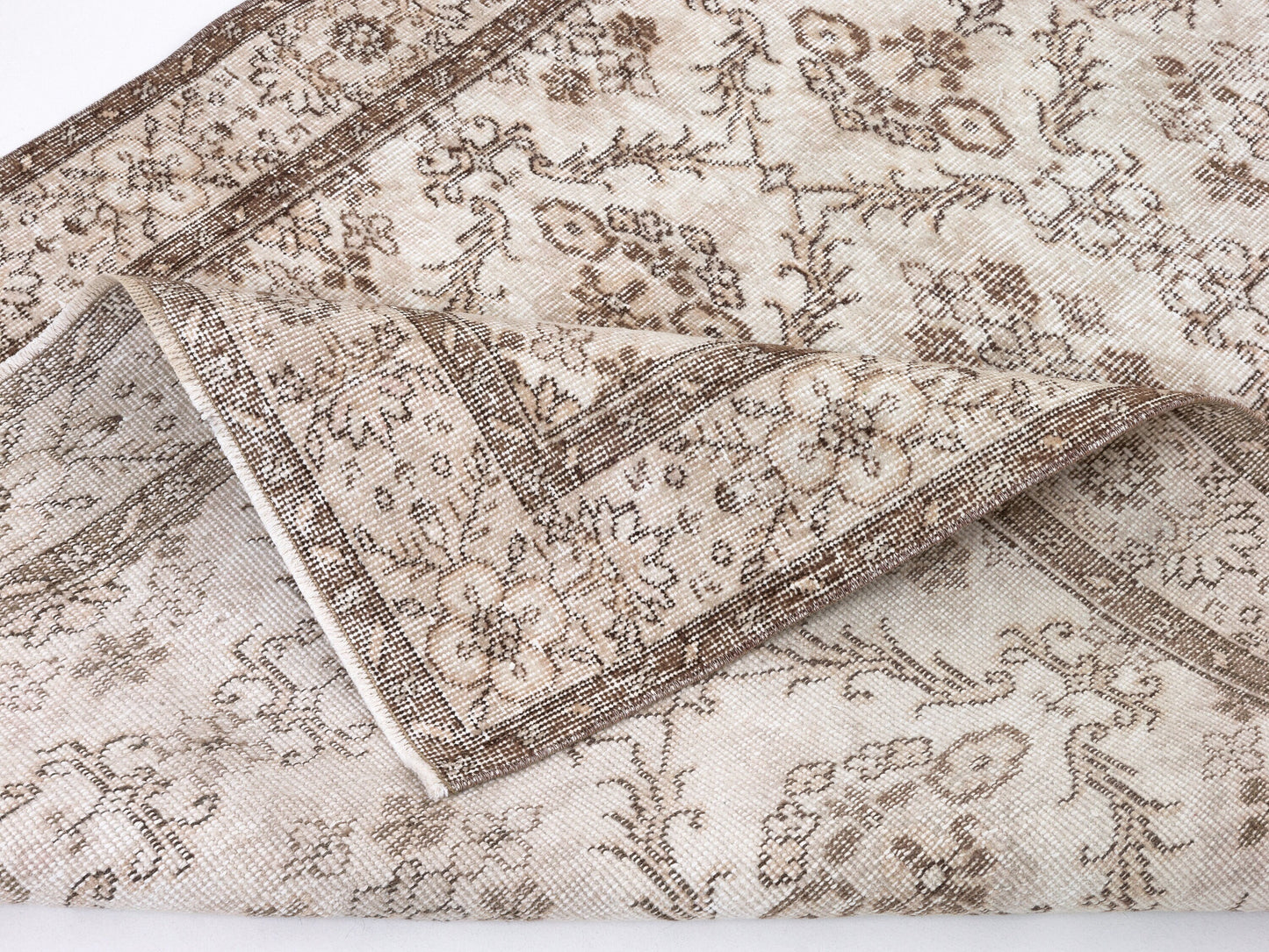 Oushak Area Rug, Handmade Unique Rug, Turkish Vintage Rug, Bohemian Antique Rug, Neutral Floor Eclectic Rug, Turkey Rug, Rug 5x8, 10367