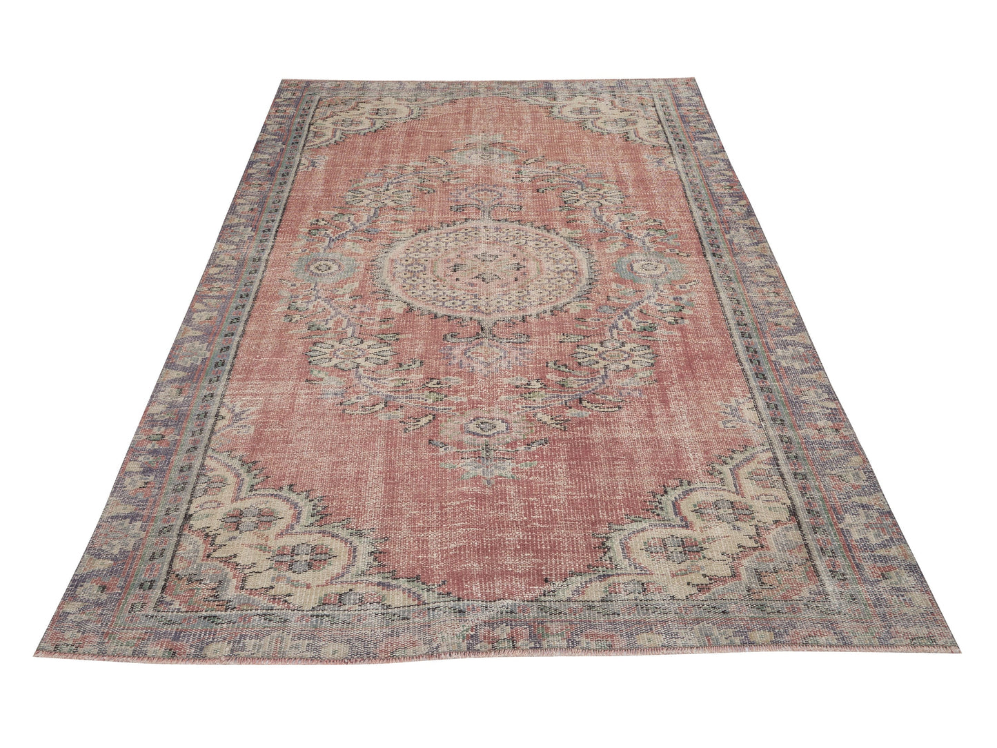 Handmade Area Rug, Vintage Oushak Antique Rug, Turkish Eclectic Rug, Living Room Rug, Anatolia Rug, Bohemian Rug, Turkey Rug, Rug 5x7, 12068