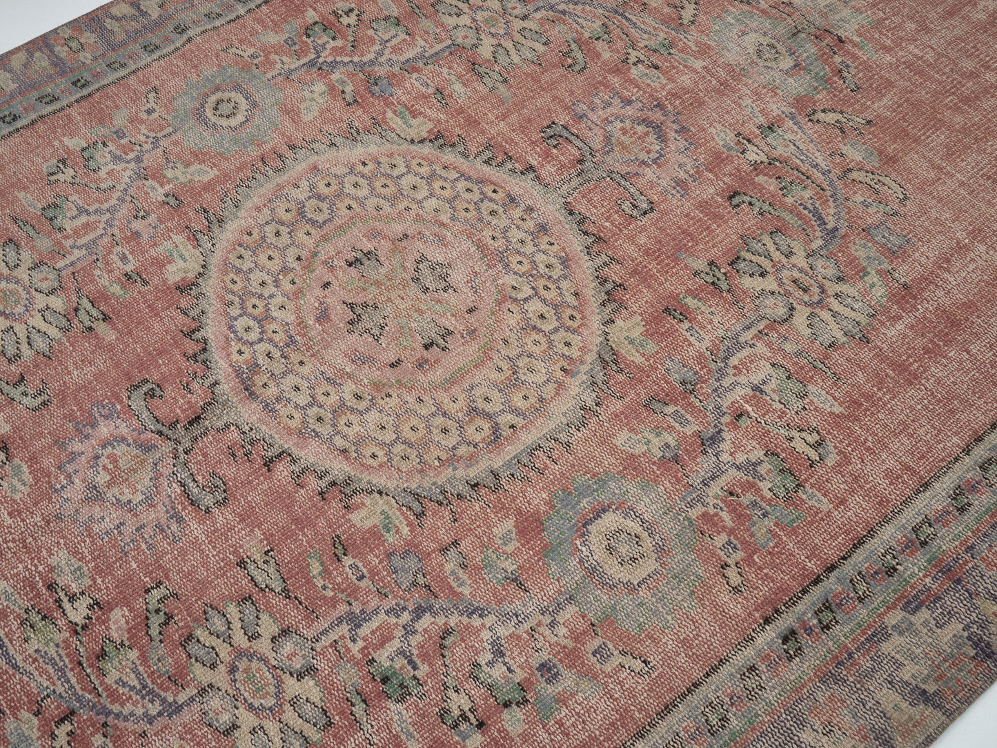 Handmade Area Rug, Vintage Oushak Antique Rug, Turkish Eclectic Rug, Living Room Rug, Anatolia Rug, Bohemian Rug, Turkey Rug, Rug 5x7, 12068