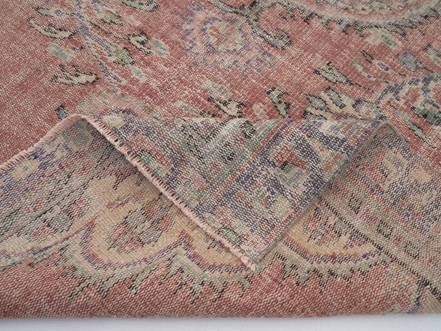 Handmade Area Rug, Vintage Oushak Antique Rug, Turkish Eclectic Rug, Living Room Rug, Anatolia Rug, Bohemian Rug, Turkey Rug, Rug 5x7, 12068