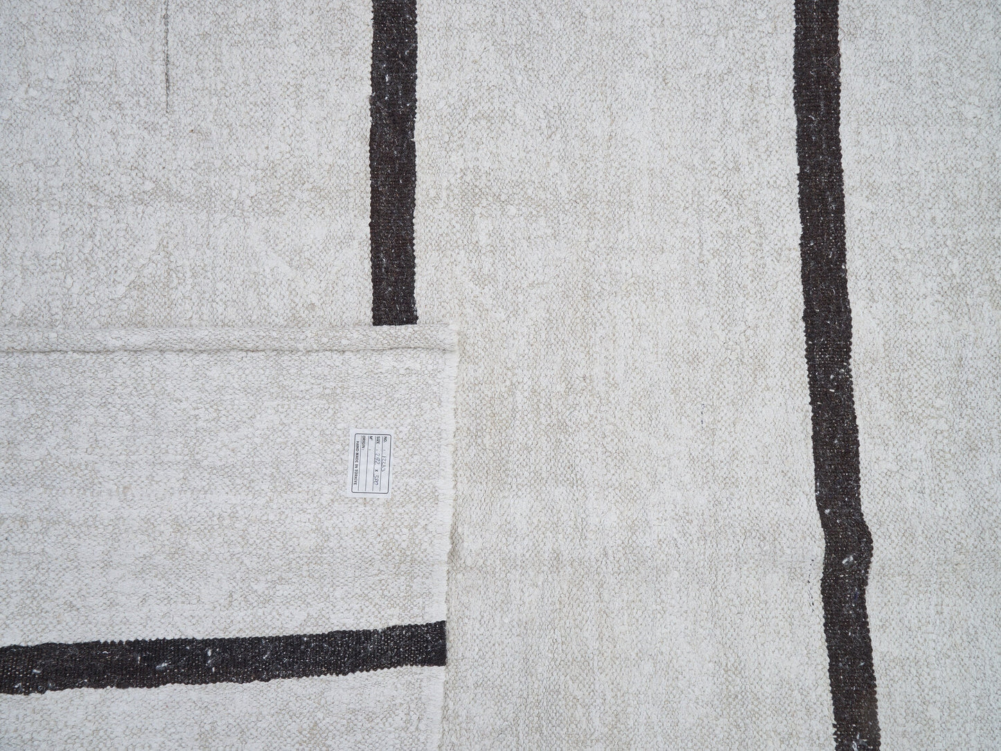 Striped Kilim Rug, White Kilim Rug, Turkish Kilim, Vintage Kilim, Large Rug, Kilim Rug 10x12, Area Kilim Rug, Oversize Rug, Hemp Rug, 12233
