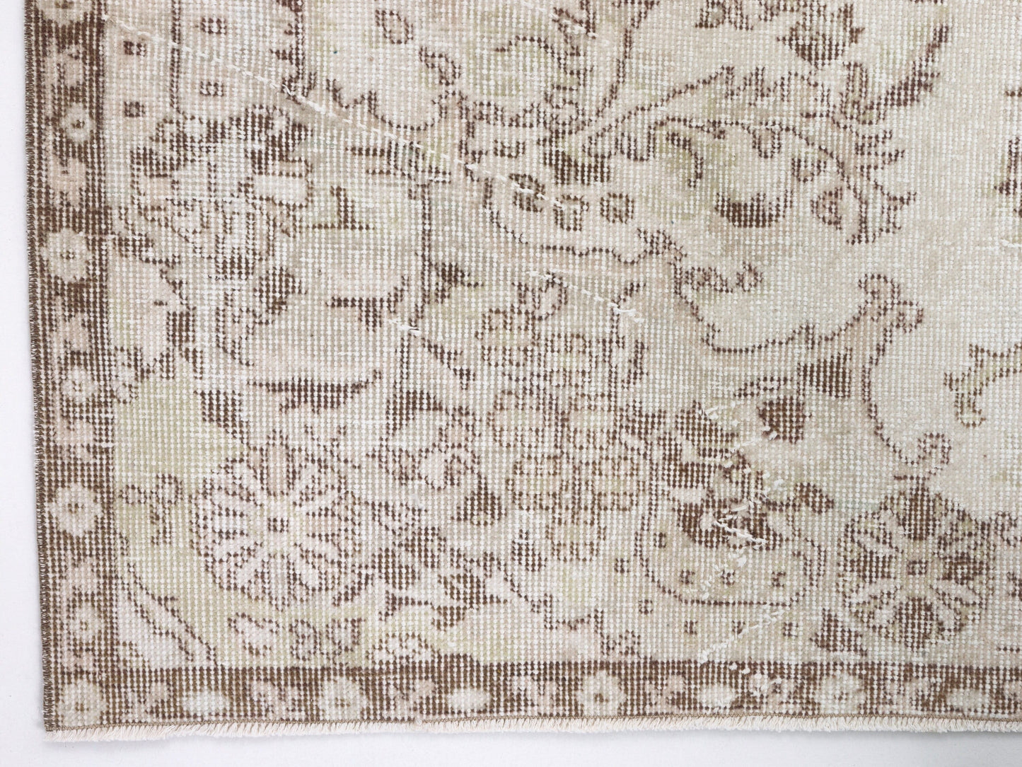 Oushak Rug, Turkish Rug, Vintage Handmade Rug, Neutral Area Rug,Bedroom Rug, Scandinavian Rug, Carpet Rug, Turkey Rug, Rug 5x9, 10384